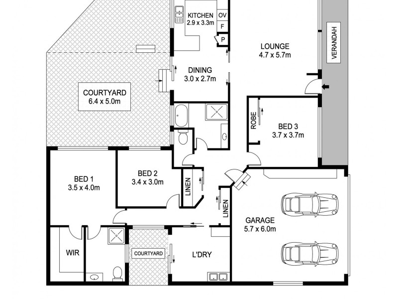 1/48 Burrawan Street, Port Macquarie NSW 2444 Floorplan
