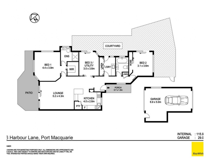 2/6 Harbour Lane, Port Macquarie NSW 2444 Floorplan