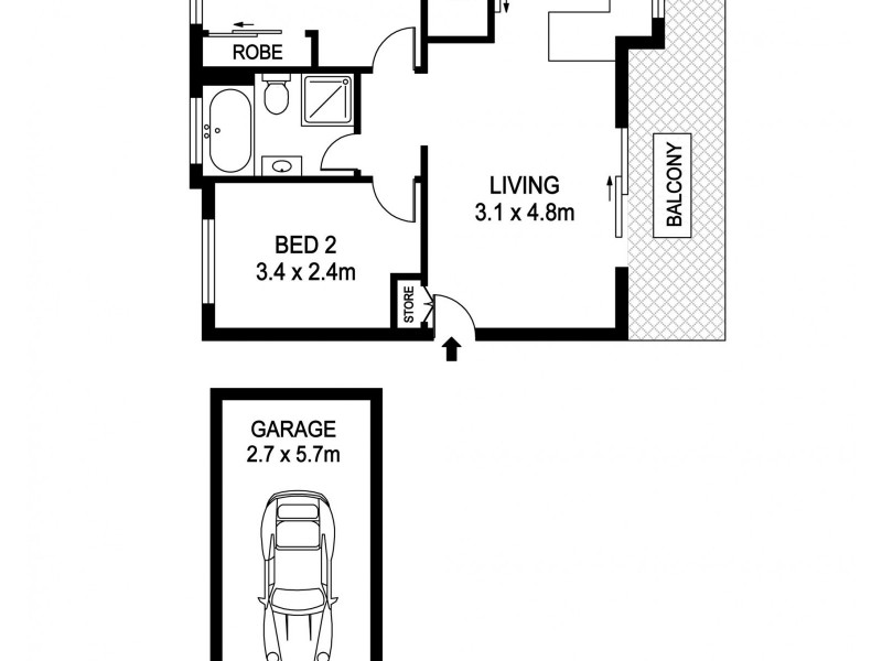 6/10 Waugh Street, Port Macquarie NSW 2444 Floorplan