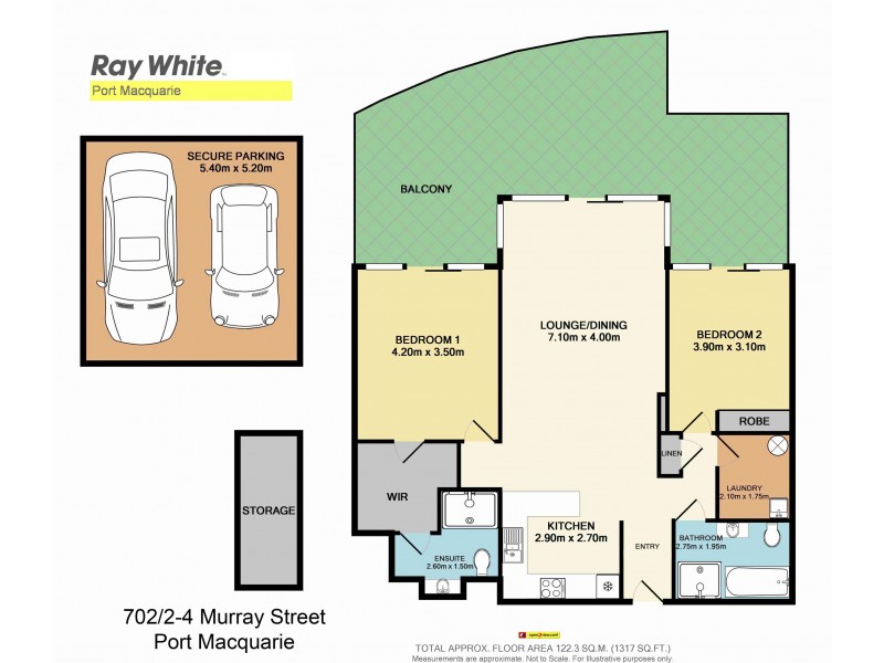 702/2-4 Murray Street, Port Macquarie NSW 2444 Floorplan