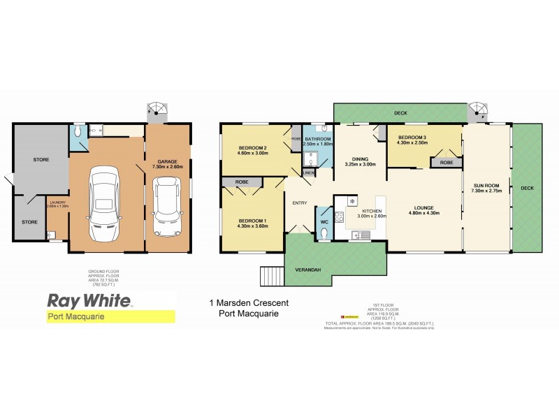 1 Marsden Crescent, Port Macquarie NSW 2444 Floorplan