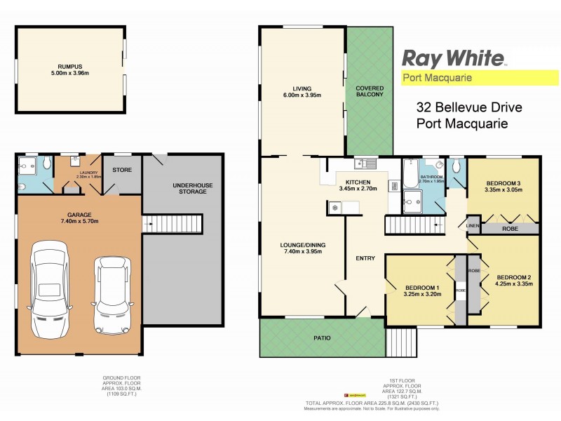 32 Bellevue Drive, Port Macquarie NSW 2444 Floorplan