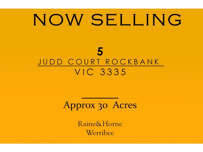 5 JUDD COURT, Rockbank VIC 3335