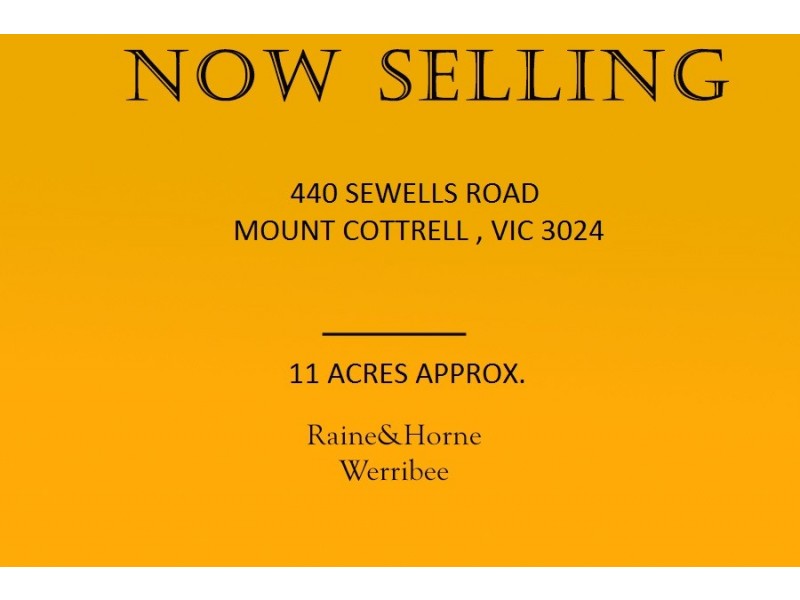 440 SEWELLS ROAD, Mount Cottrell VIC 3024