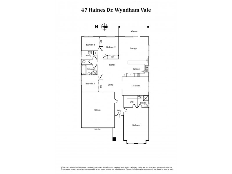 47 Haines Drive, Wyndham Vale VIC 3024 Floorplan