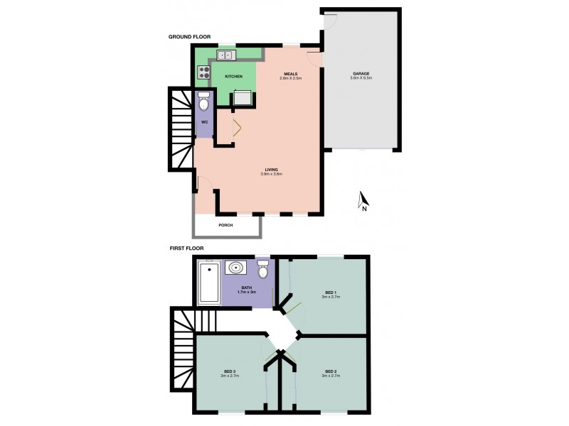 2/27 Railway Avenue, Laverton VIC 3028 Floorplan