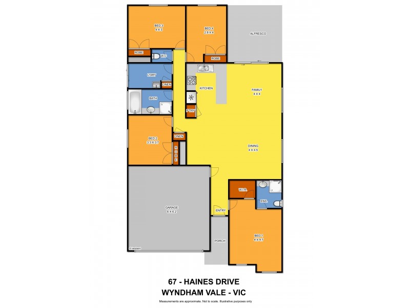 67 Haines Drive, Wyndham Vale VIC 3024 Floorplan