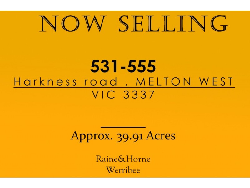 531-555 Harkness road, Melton VIC 3337