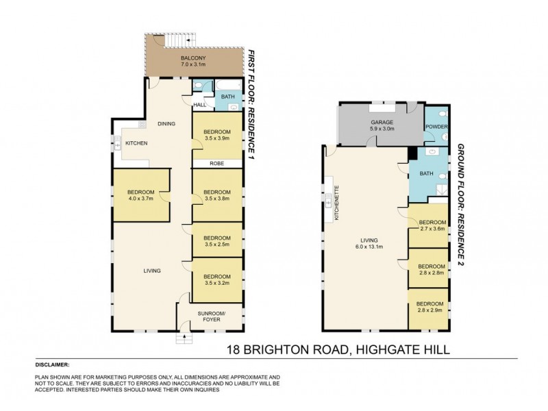 18 Brighton Road, Highgate Hill QLD 4101 Floorplan