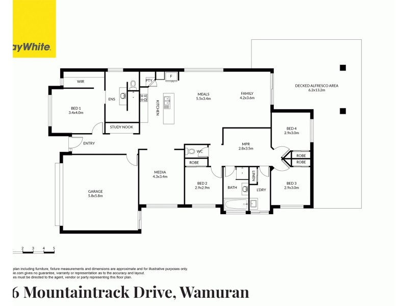 136 Mountaintrack Drive, Wamuran QLD 4512 Floorplan