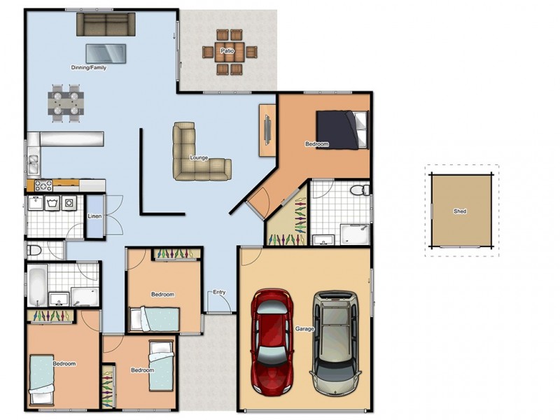 109-111 Bleakley Road, Delaneys Creek QLD 4514 Floorplan