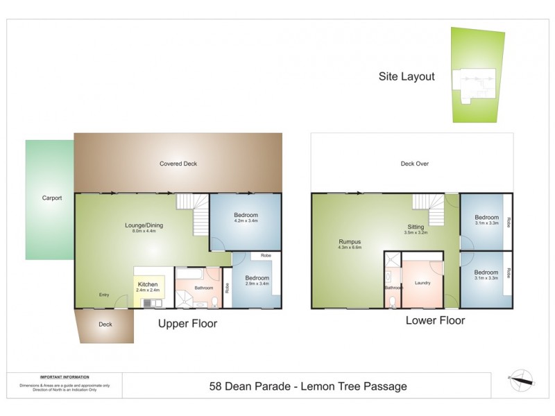 58 Dean Parade, Lemon Tree Passage NSW 2319 Floorplan