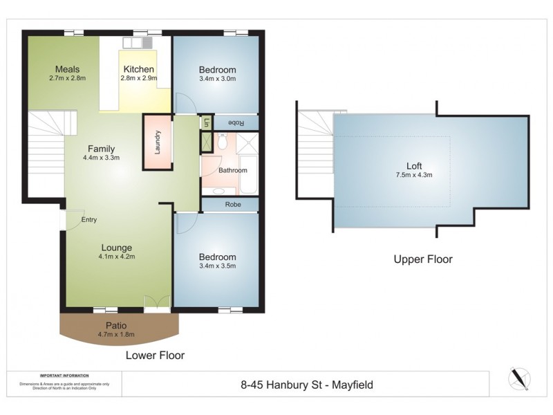 8/45 Hanbury Street, Mayfield NSW 2304 Floorplan