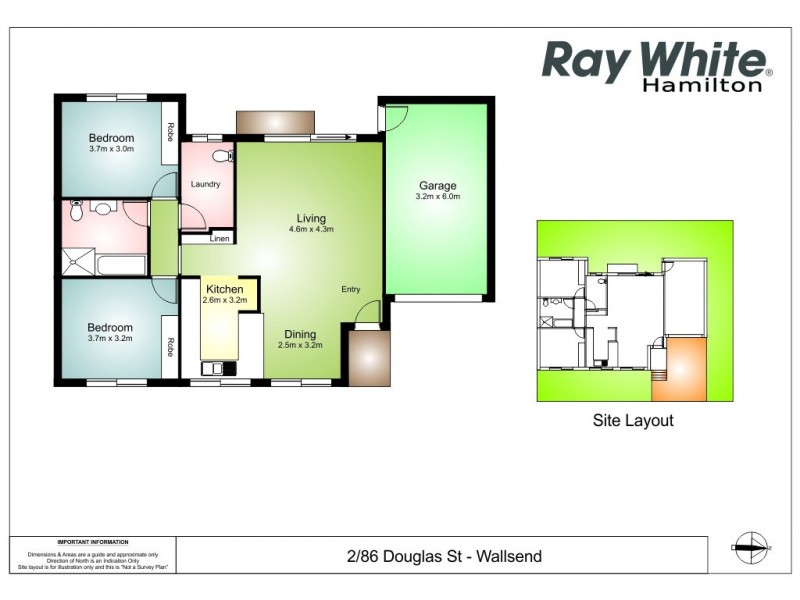 2/86 Douglas Street, Wallsend NSW 2287 Floorplan