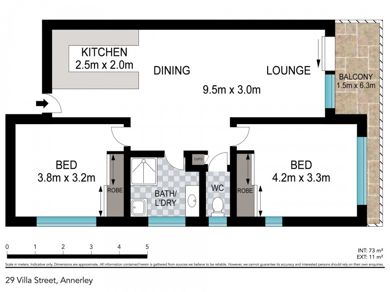 14/29 Villa Street, Annerley QLD 4103 Floorplan