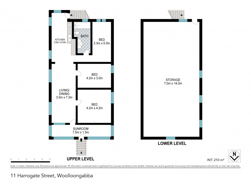 11 Harrogate Street, Woolloongabba QLD 4102 Floorplan