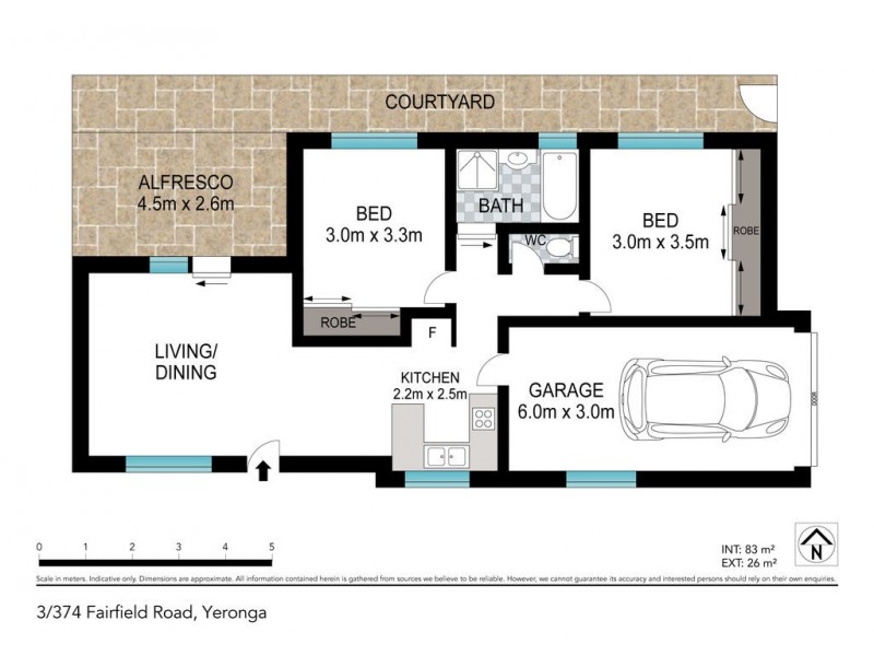 3/374 Fairfield Road, Yeronga QLD 4104 Floorplan