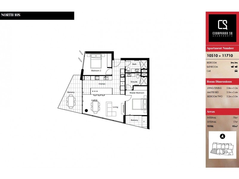 10610/300 Old Cleveland Road, Coorparoo QLD 4151 Floorplan