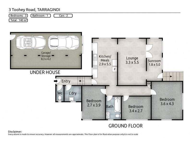 3 Toohey Road, Tarragindi QLD 4121 Floorplan