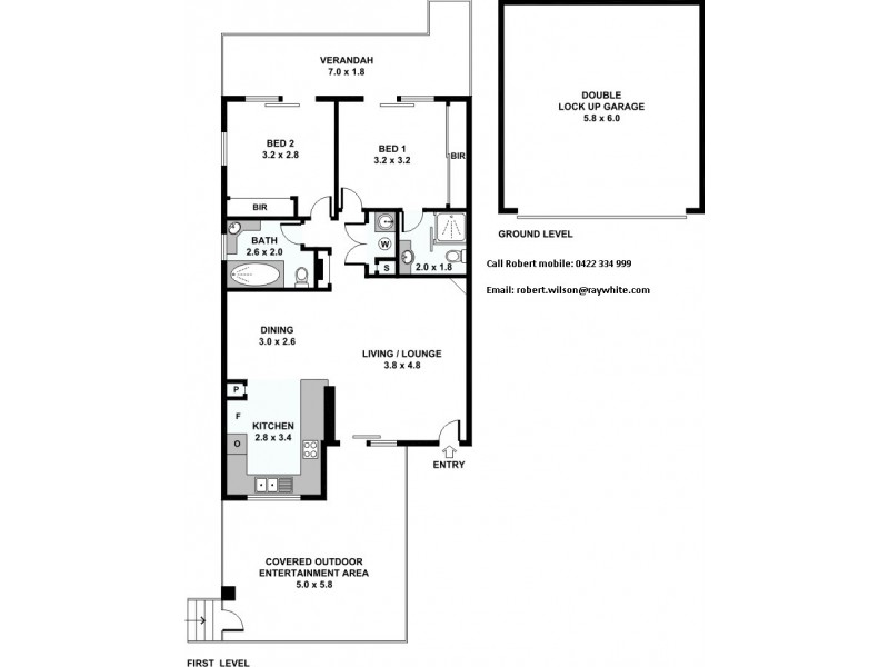 3/15 Cardross Street, Yeerongpilly QLD 4105 Floorplan