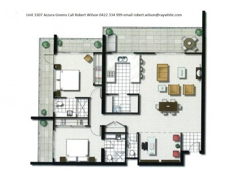 3307/2 Activa Way, Hope Island QLD 4212 Floorplan