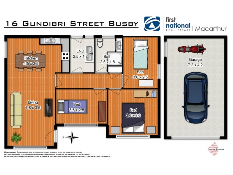 16 Gundibri Street, Busby NSW 2168 Floorplan