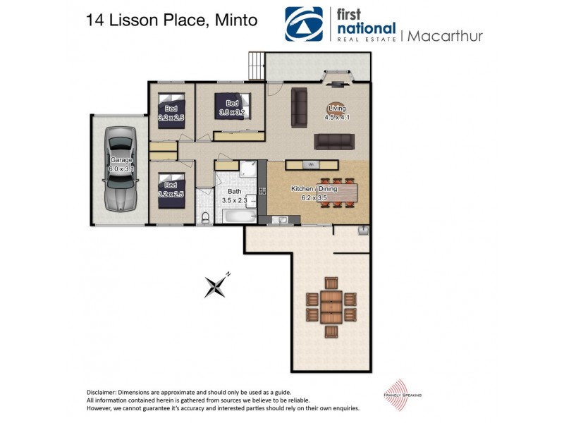14 Lisson Place, Minto NSW 2566 Floorplan