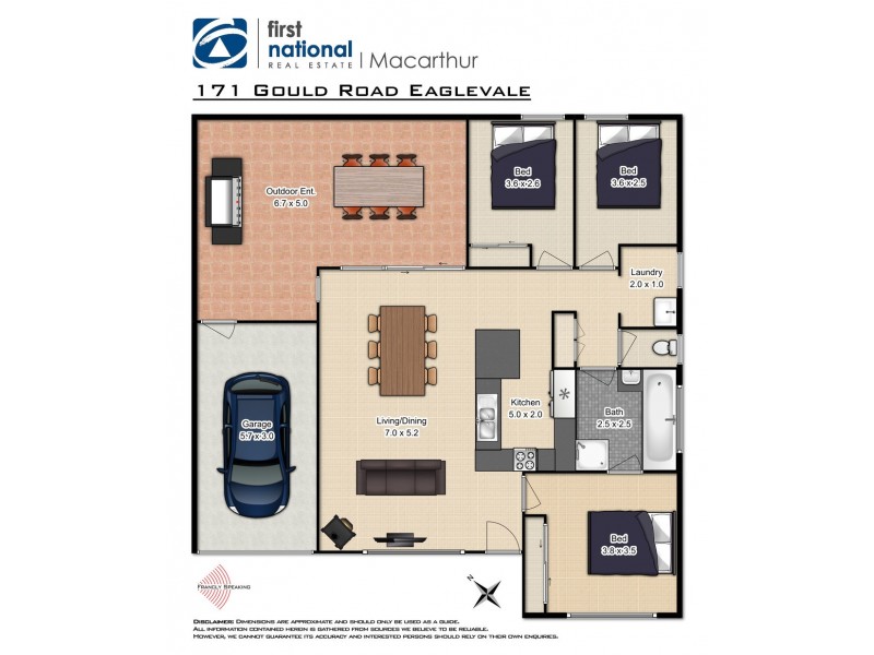 171 Gould Road, Eagle Vale NSW 2558 Floorplan