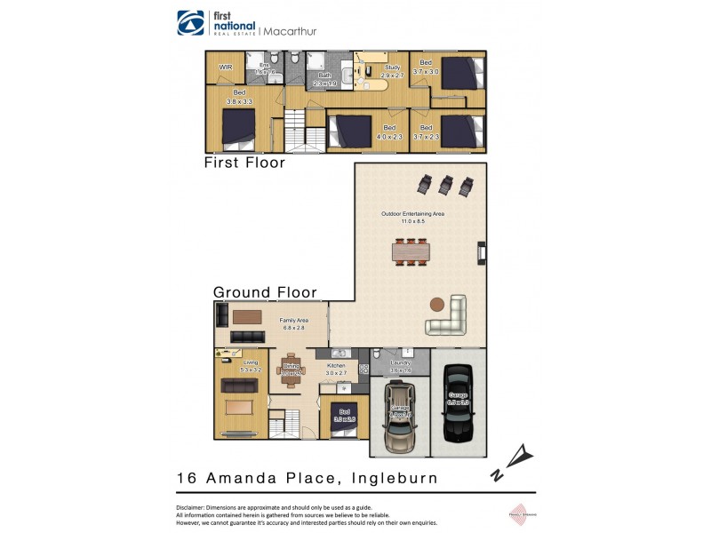 16 Amanda Place, Ingleburn NSW 2565 Floorplan