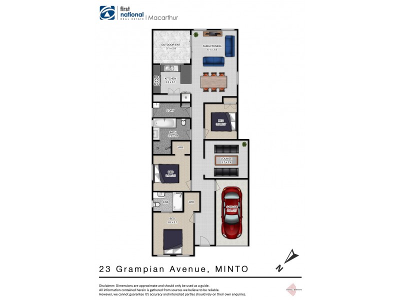 23 Grampian Avenue, Minto NSW 2566 Floorplan