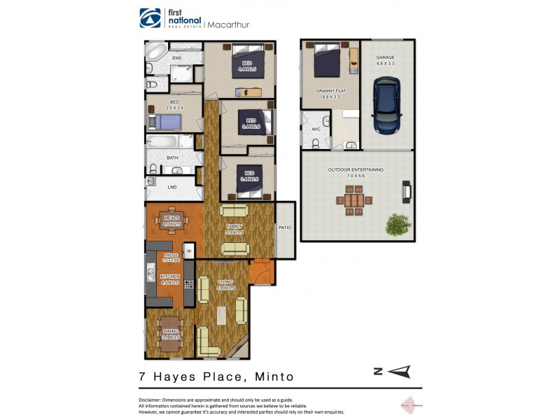 7 Hayes Place, Minto NSW 2566 Floorplan