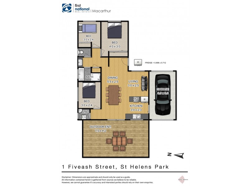 1 Fiveash Street, St Helens Park NSW 2560 Floorplan