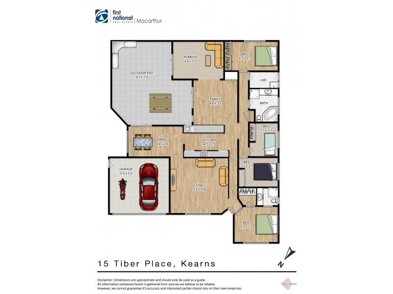 15 Tiber Place, Kearns NSW 2558 Floorplan