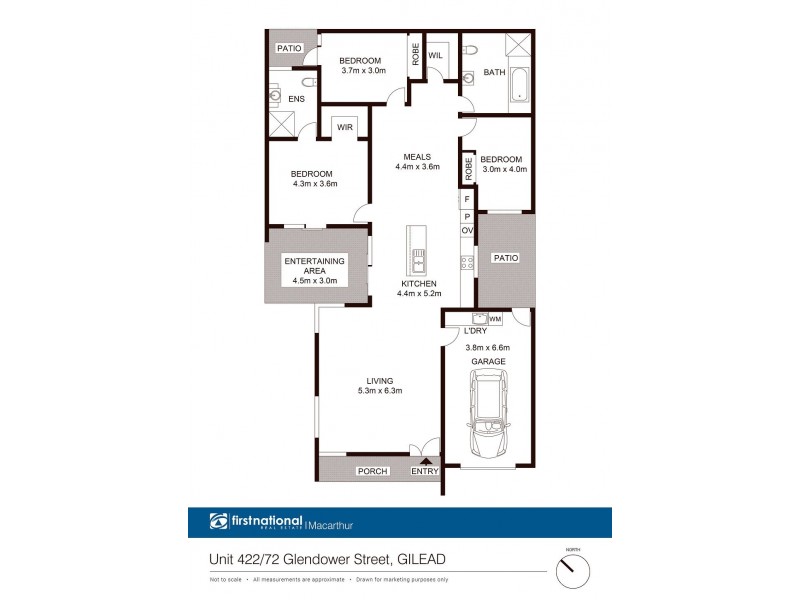 422/72 Glendower Street, Gilead NSW 2560 Floorplan