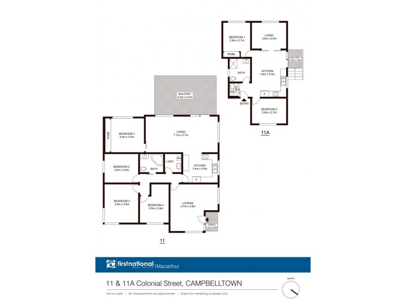 11 and 11a Colonial Street, Campbelltown NSW 2560 Floorplan
