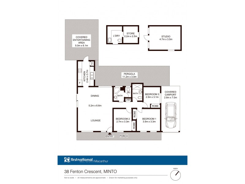 38 Fenton Crescent, Minto NSW 2566 Floorplan