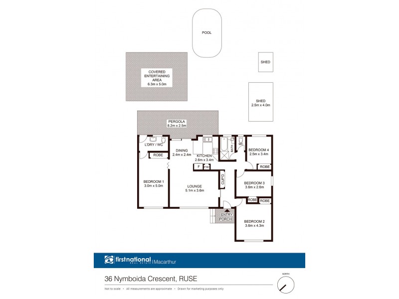 36 Nymboida Crescent, Ruse NSW 2560 Floorplan