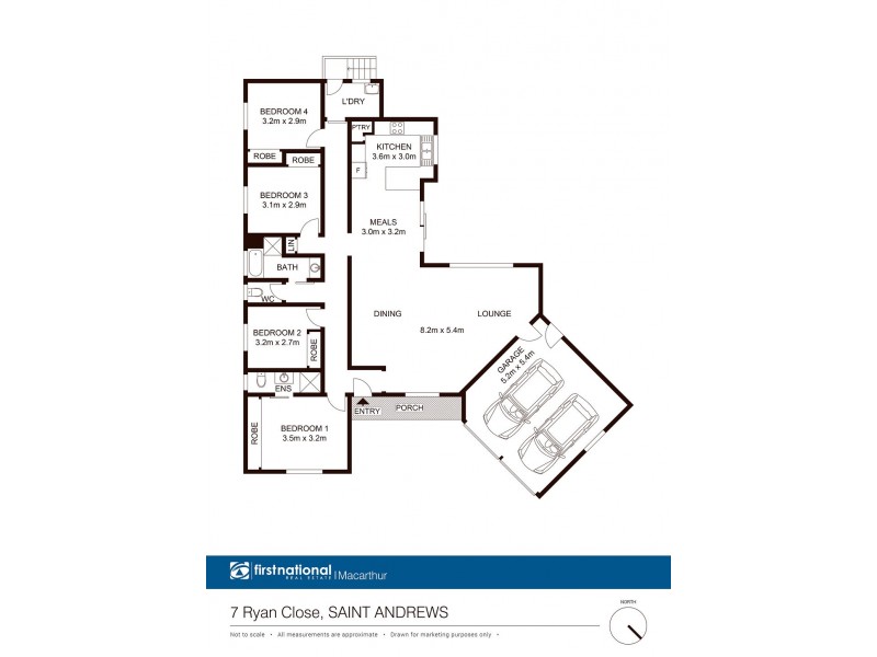 7 Ryan Close, St Andrews NSW 2566 Floorplan