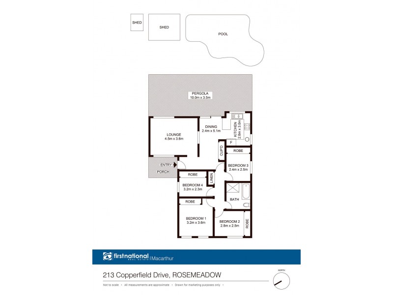 213 Copperfield Dr, Rosemeadow NSW 2560 Floorplan