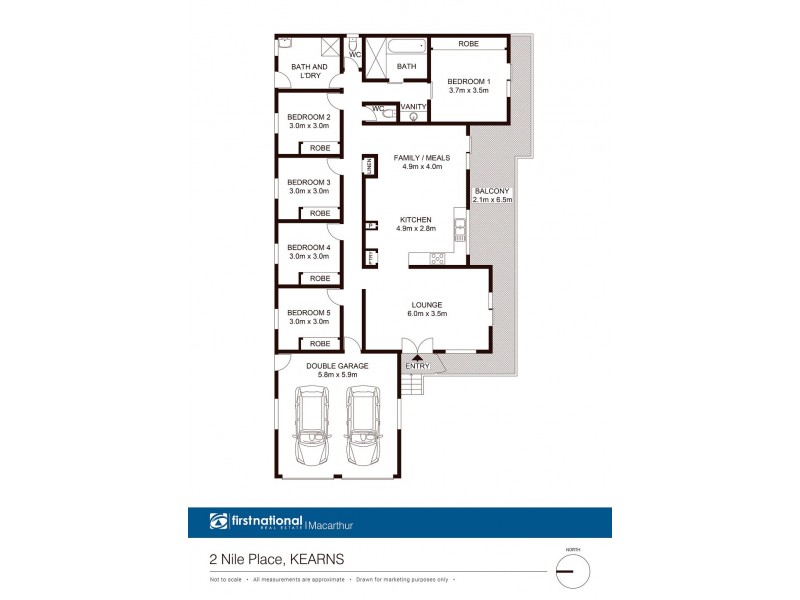 2 Nile Place, Kearns NSW 2558 Floorplan