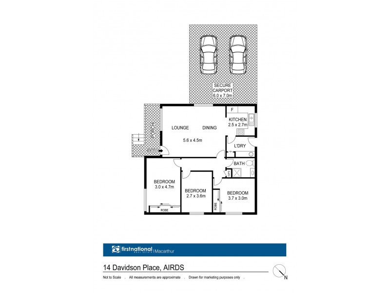 14 Davidson Place, Airds NSW 2560 Floorplan