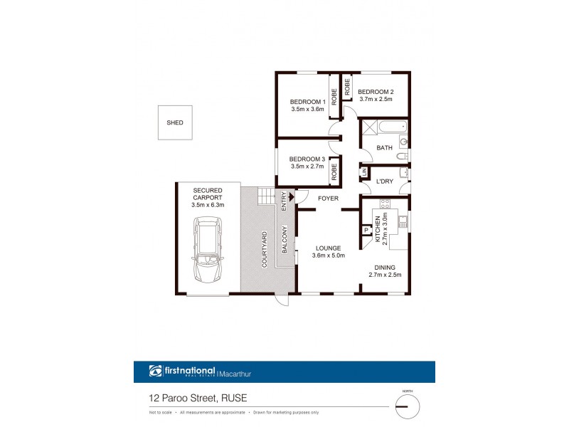 12 Paroo Street, Ruse NSW 2560 Floorplan