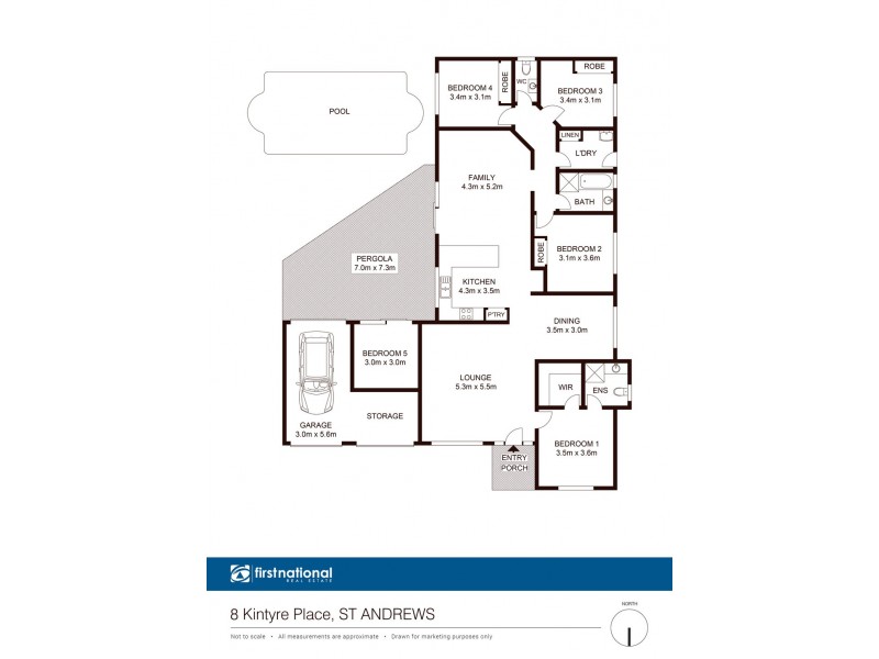 8 Kintyre Place, St Andrews NSW 2566 Floorplan