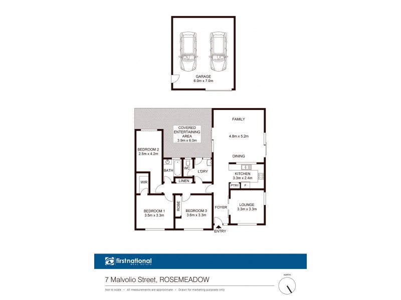 7 Malvolio Street, Rosemeadow NSW 2560 Floorplan