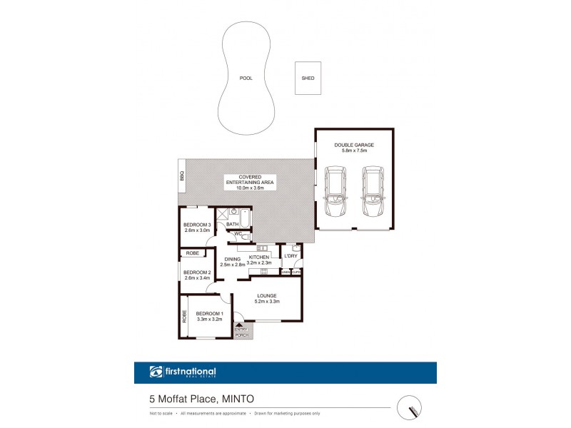 5 Moffat Place, Minto NSW 2566 Floorplan
