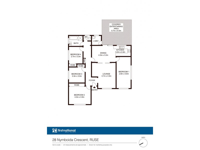 28 Nymboida Crescent, Ruse NSW 2560 Floorplan