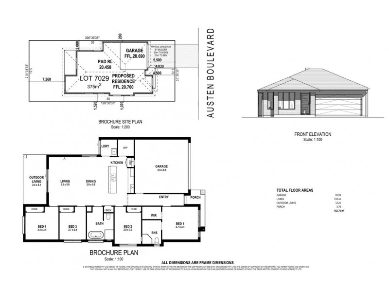 7 Austen Boulevard, Spring Farm NSW 2570 Floorplan