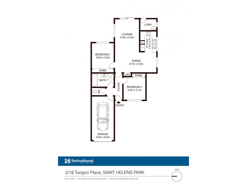 2/18 Tungoo Pl, St Helens Park NSW 2560 Floorplan