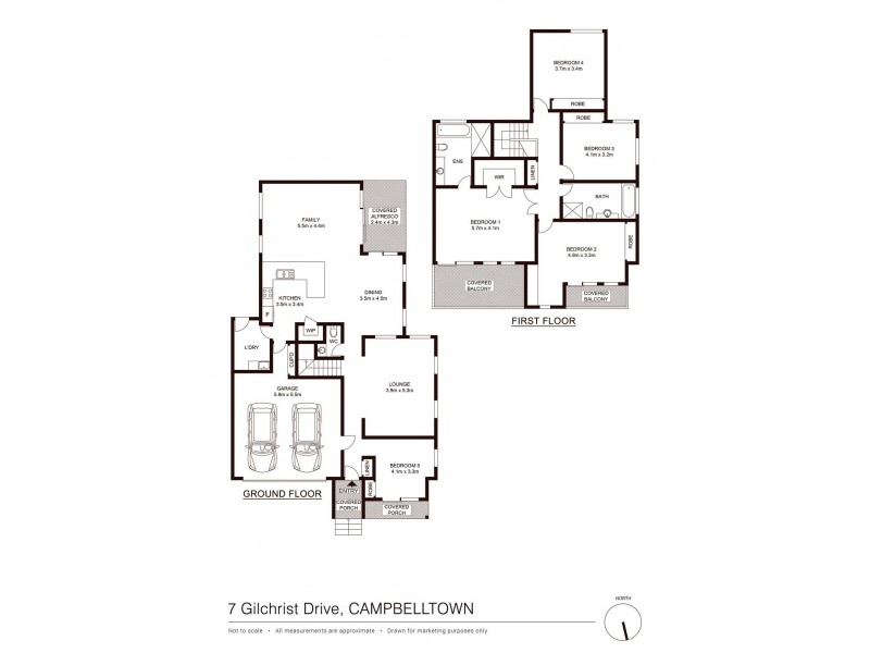 7 Gilchrist Drive, Campbelltown NSW 2560 Floorplan