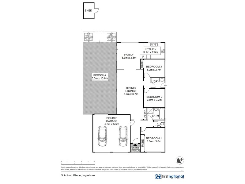 3 Abbott Place, Ingleburn NSW 2565 Floorplan